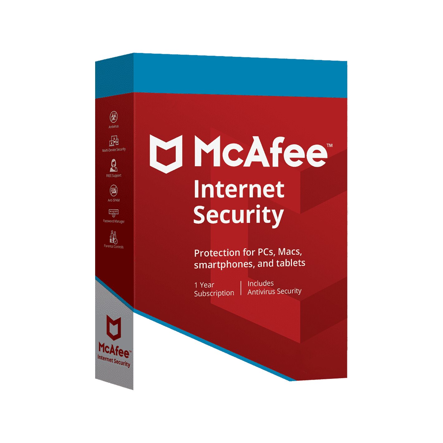 Licencia McAfee Internet Security 3 Usuarios por 1 año